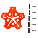 Komplet Dystansów w Kształcie Gwiazdki do Ułożenia Płytek 1-3mm - 50 Sztuk