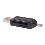 Czytnik Kart Pamięci MicroUSB z Adapterem OTG USB - Wersja z T-Flash - Przenośny Reader Kart SD