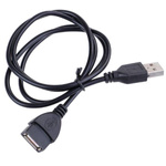 Kabel USB A Żeński - USB A Męski - 50cm - Przewód Przedłużacz