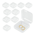 Pudełko Zamykane Przeźroczyste Zestaw 10 szt 33x33x17mm Mini Organizer