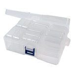 Organizer Zamykany z 14x Mini Pojemnikami 5,3x5,3mm - Transparentny