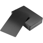 Aluminiowa Wizytówka Czarna - Elegancka Karta do Grawerowania 54x86mm