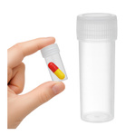 Mini Butelka Do Próbek I Kapsułek - Fiolka Przenośna 5ml - Pojemnik Transparentny