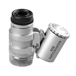 Mini Lupa Jubilerska z Oświetleniem LED - Mikroskop Kieszonkowy 60x Powiększenie dla Precyzyjnych Prac