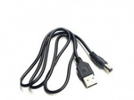 Kabel Zasilający USB A - DC 5,5 x 2,5 mm - Przewód Zasilający o Długości 1 Metr